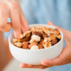 Jaybee's Raw Deluxe Mixed Nuts—walnuts deliver hearty texture in a natural snack