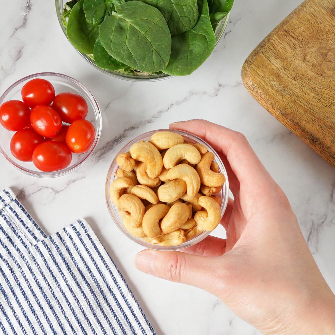 Jaybee's Roasted Salted Cashews label shows gluten-free and kosher certifications