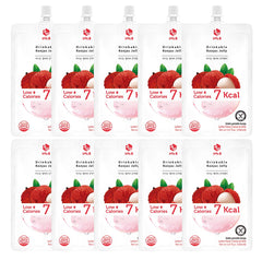 Jayone Jelly B lychee tube ready-to-eat snack with low calories.