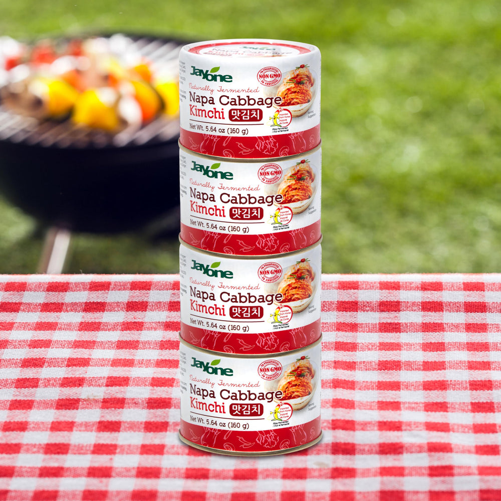 Jayone Napa cabbage kimchi portion, perfect single-serve.