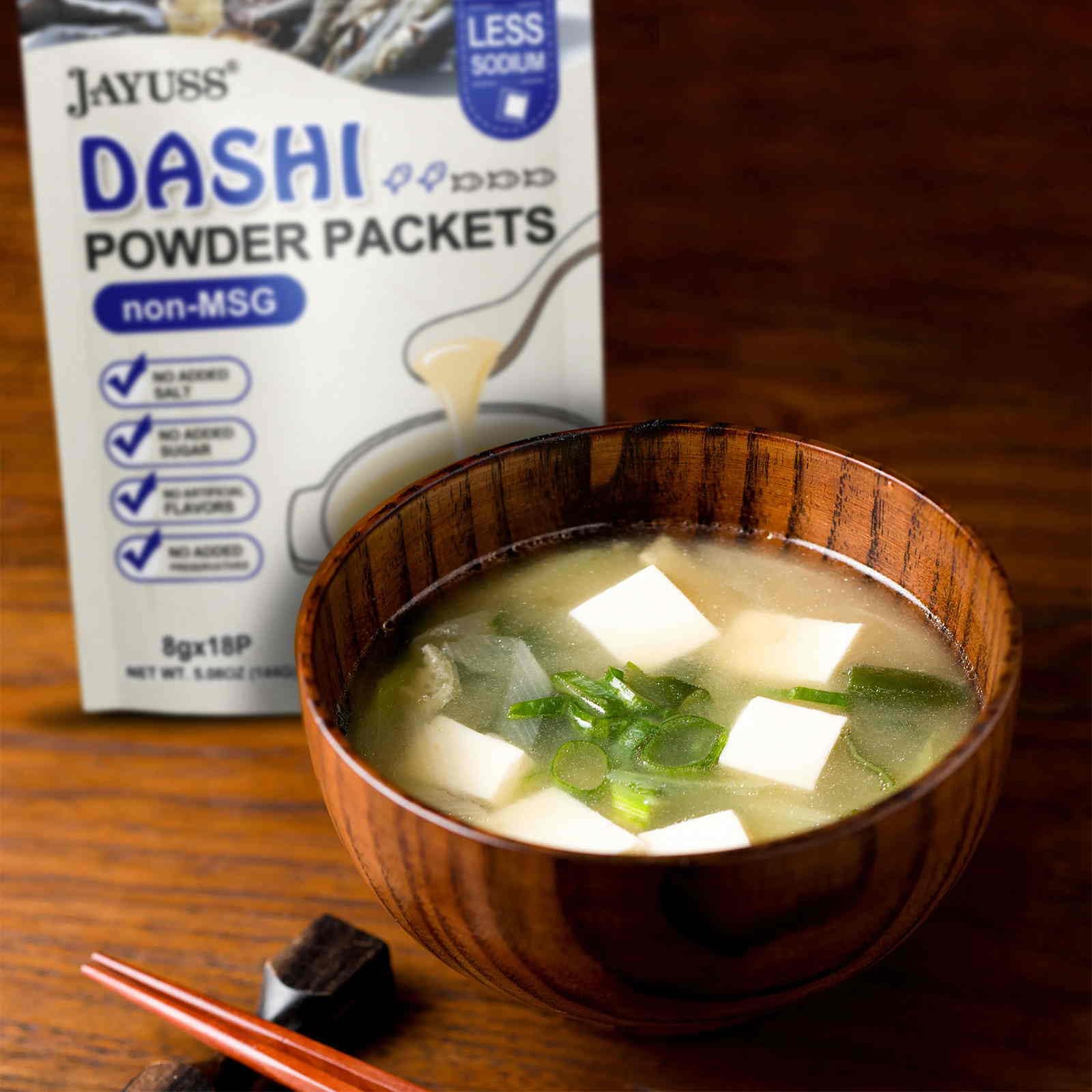 Jayuss Dashi base used in a stew for authentic Japanese depth