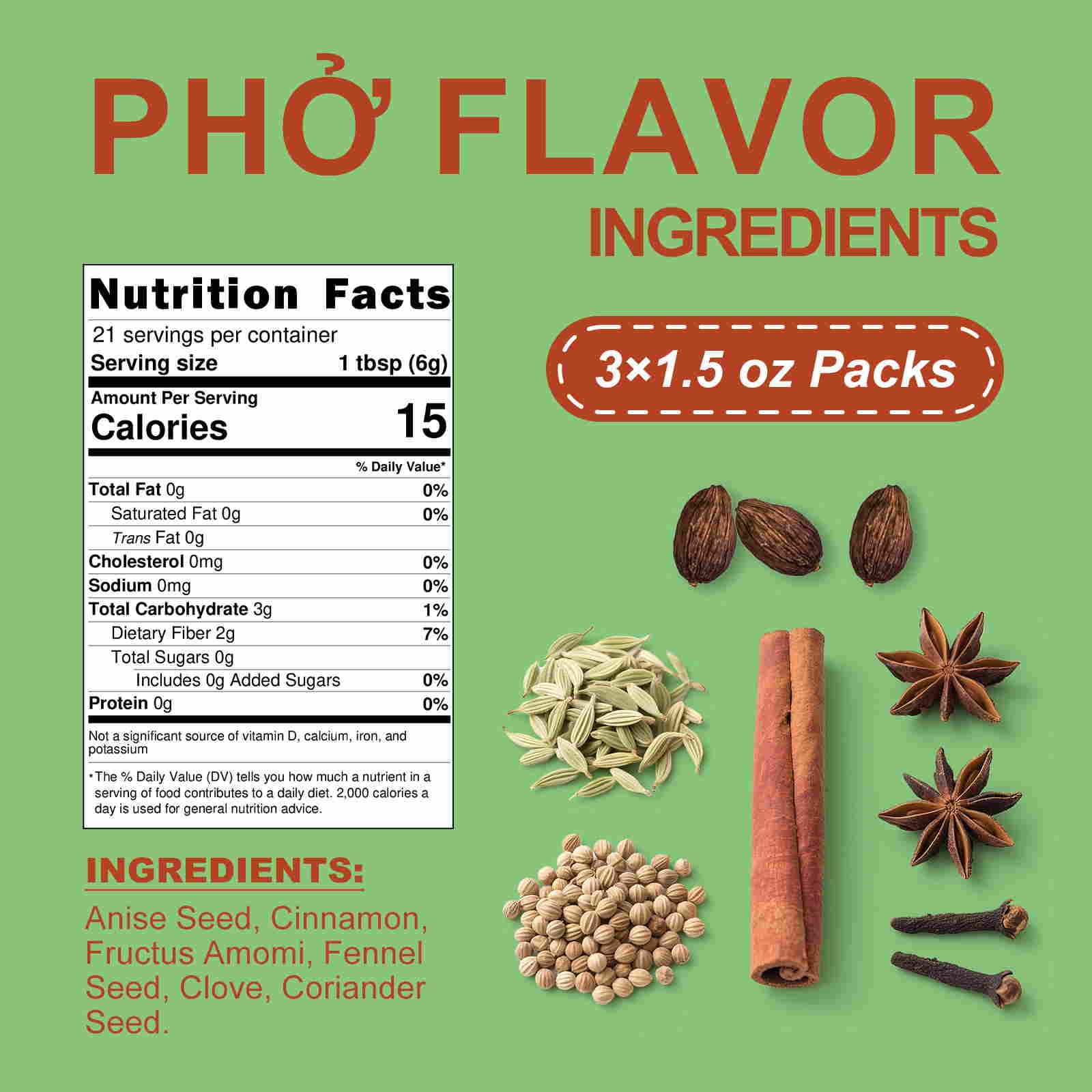 Jayuss Pho Spice Bag close-up reveals star anise and cinnamon aroma