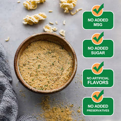 Jayuss seasoning scoop dispensing powder to boost quick weeknight ramen.