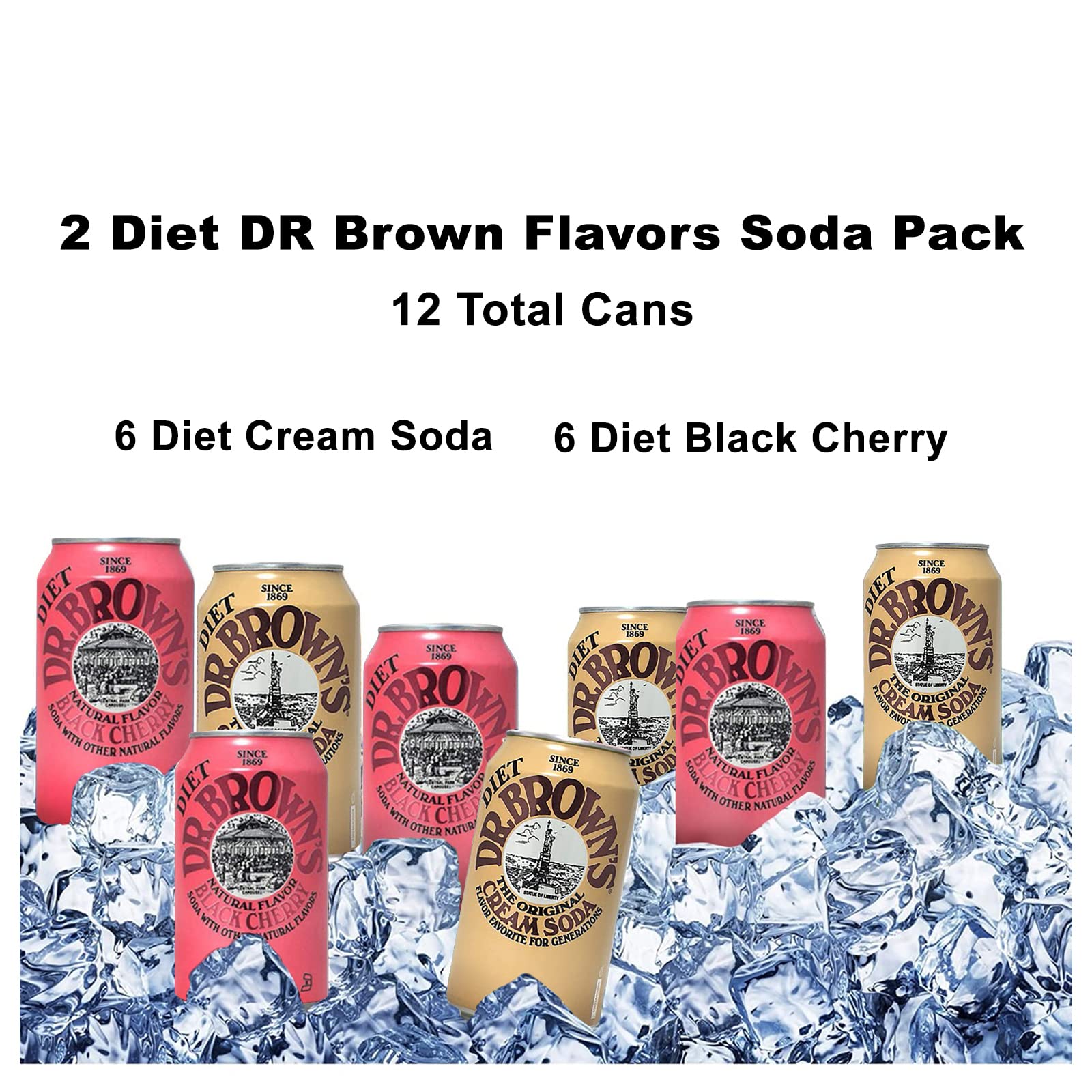 Dr. Browns Diet Black Cherry can with balanced cherry aroma and light finish.