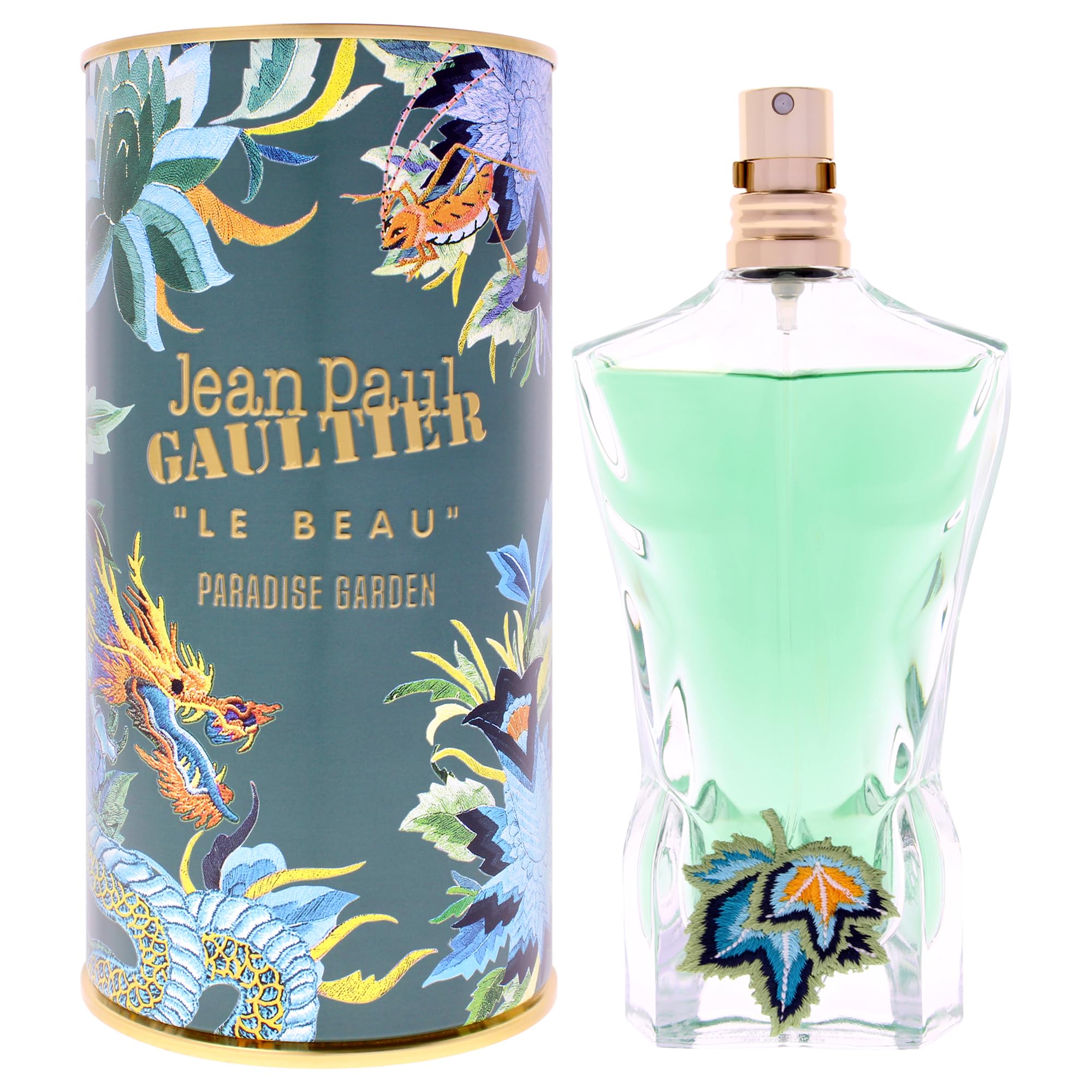 Jean Paul Gaultier Le Beau Paradise Garden bottle front for casual daytime wear