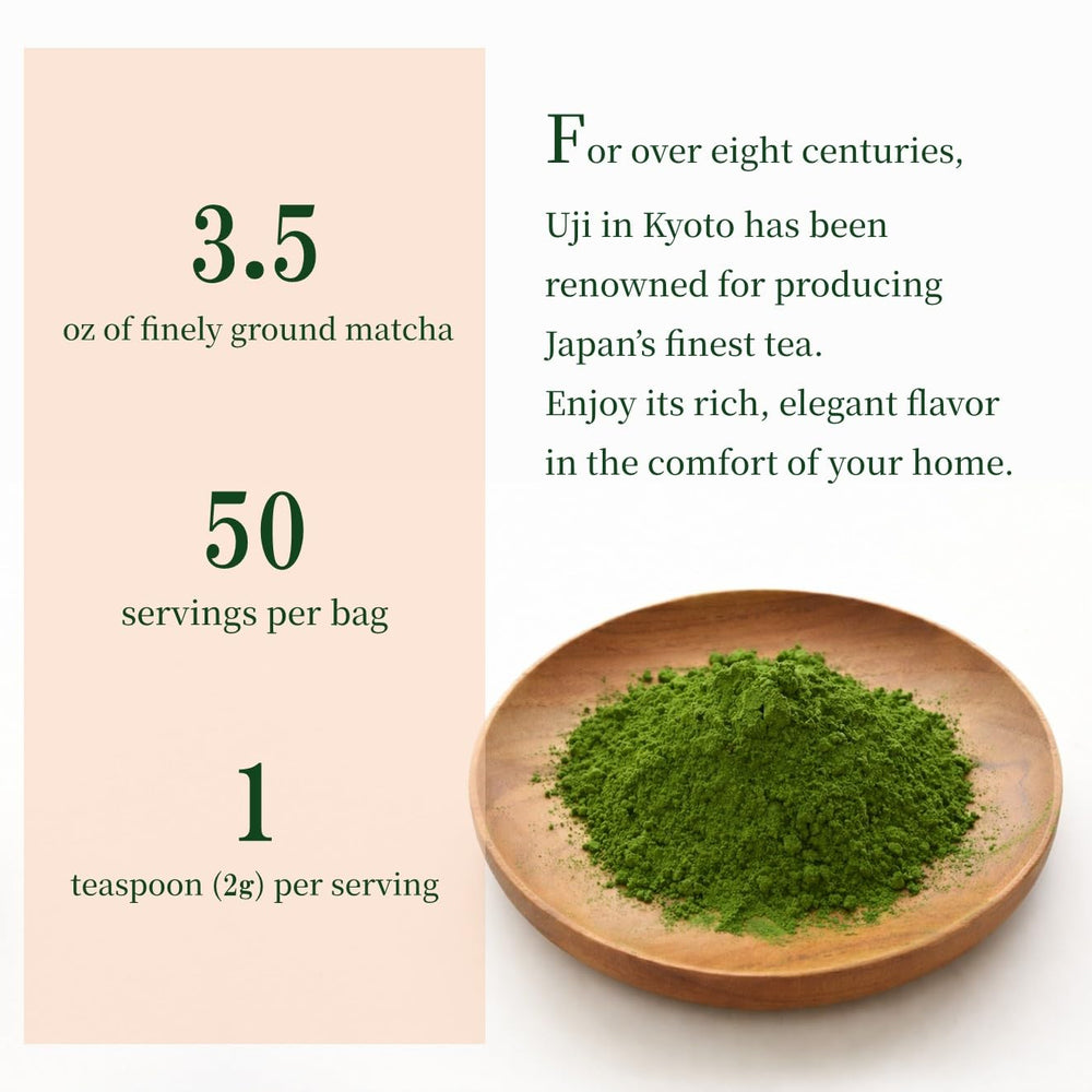 JEAU CHAU matcha bowl with bamboo whisk for whisking.
