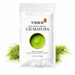 JEAU CHAU Uji matcha powder 100g packaging for vibrant ceremonial use.