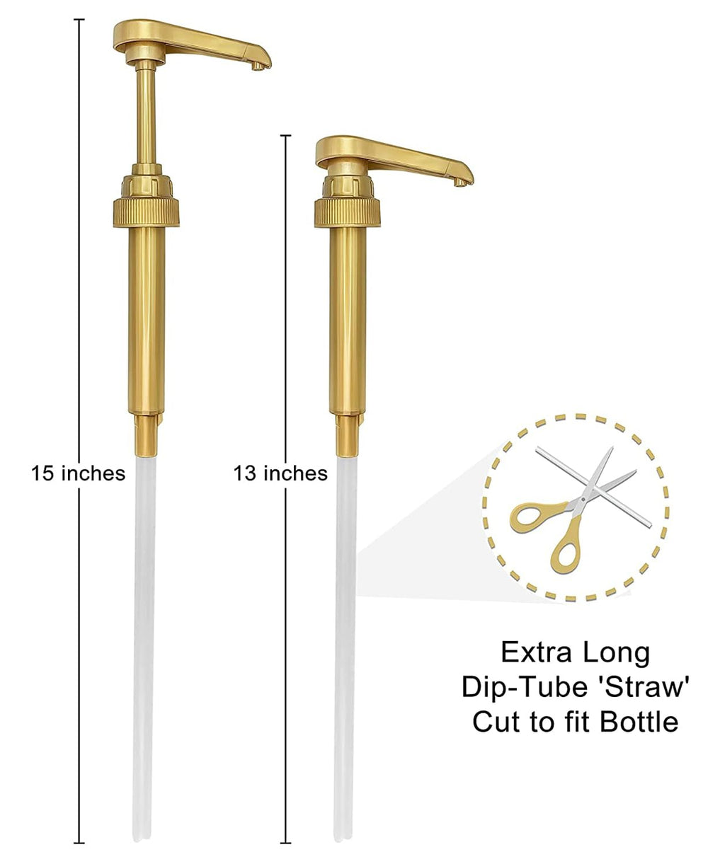 Jedrey syrup pump reduces drips and spills during flavoring.