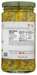 Jeff's Naturals peperoncini sliced golden closeup emphasizes crisp texture and vibrant color.