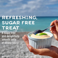 Pie filling setup with crust hint for fast tropical key lime pies