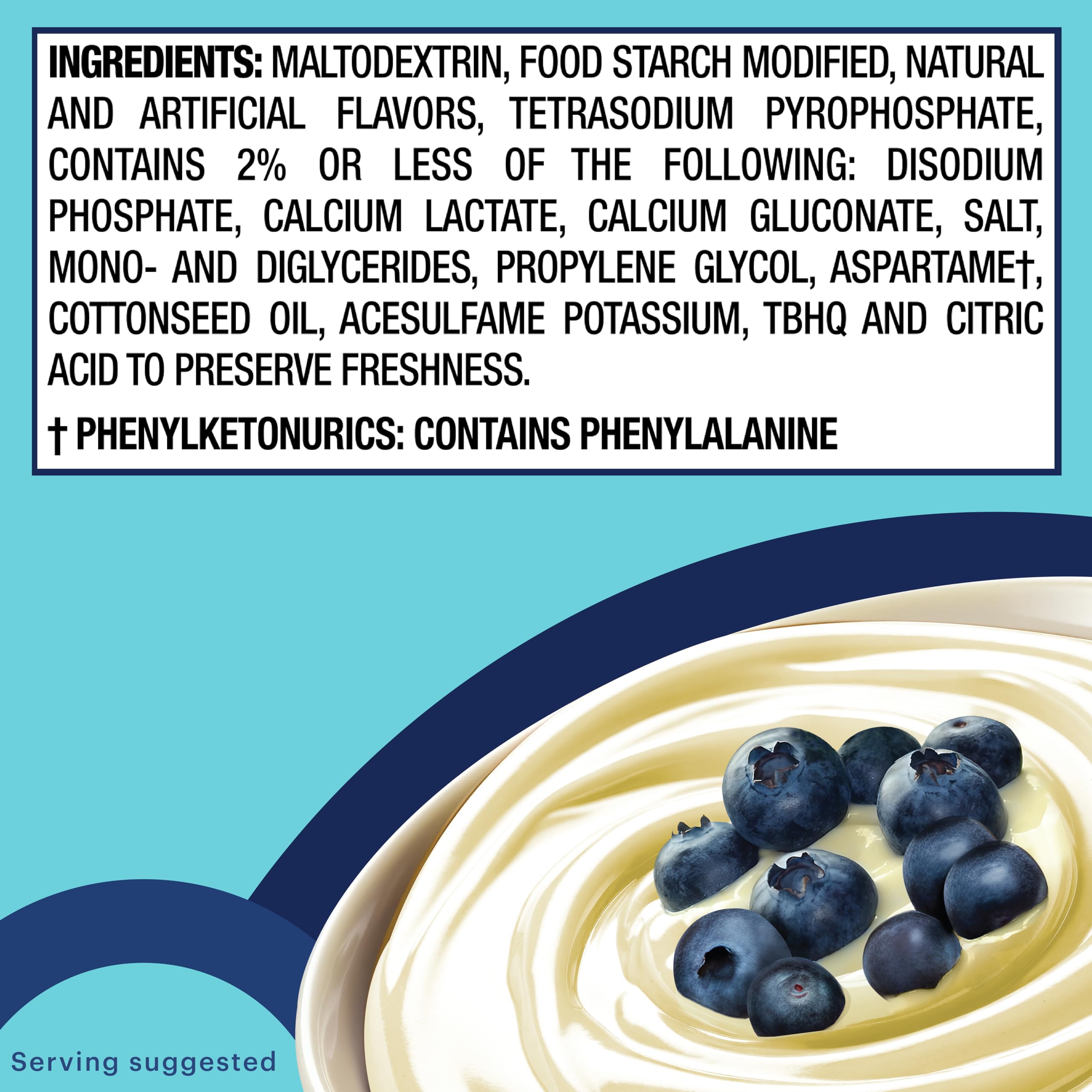 JEL SERT Sprinkles Lemon Blueberry Cupcake Pudding Mix chilled, setting into silky pudding or pie filling.