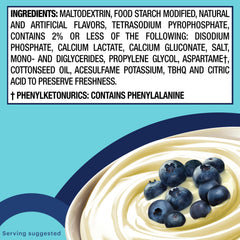 JEL SERT Sprinkles Lemon Blueberry Cupcake Pudding Mix chilled, setting into silky pudding or pie filling.