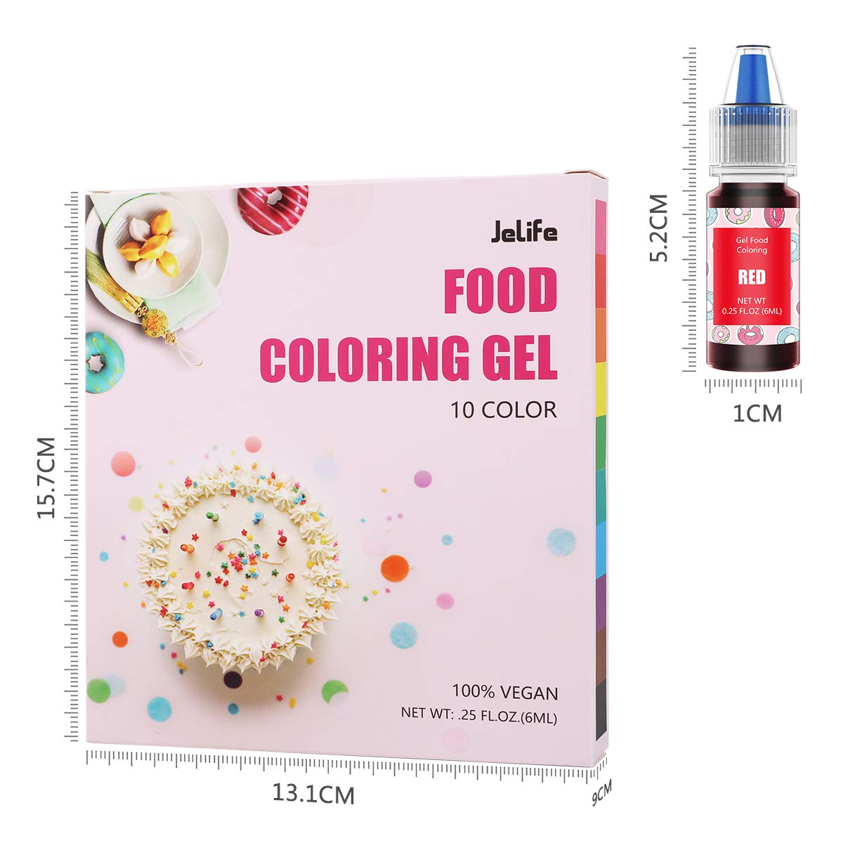 Jelife neon color set enhances baking projects and DIY decorations