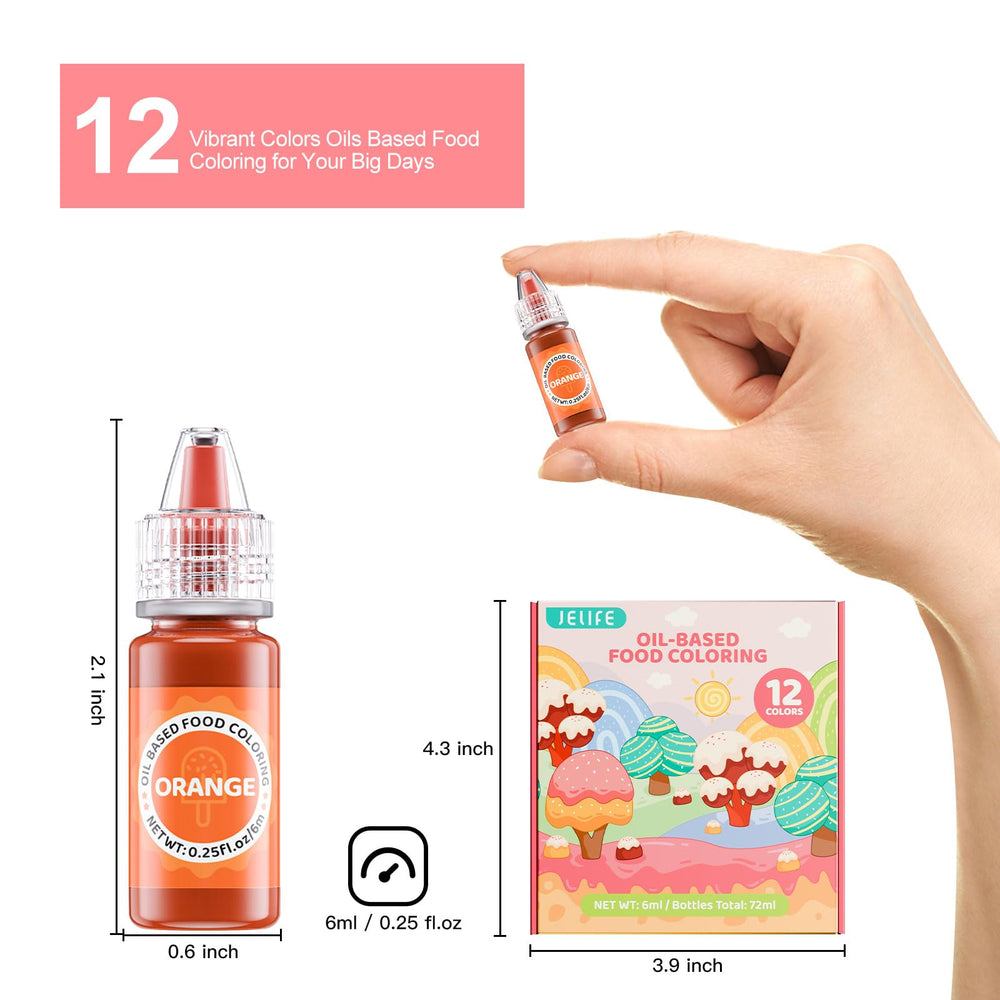 Jelife packaging shows twelve bottles for easy home decorating.