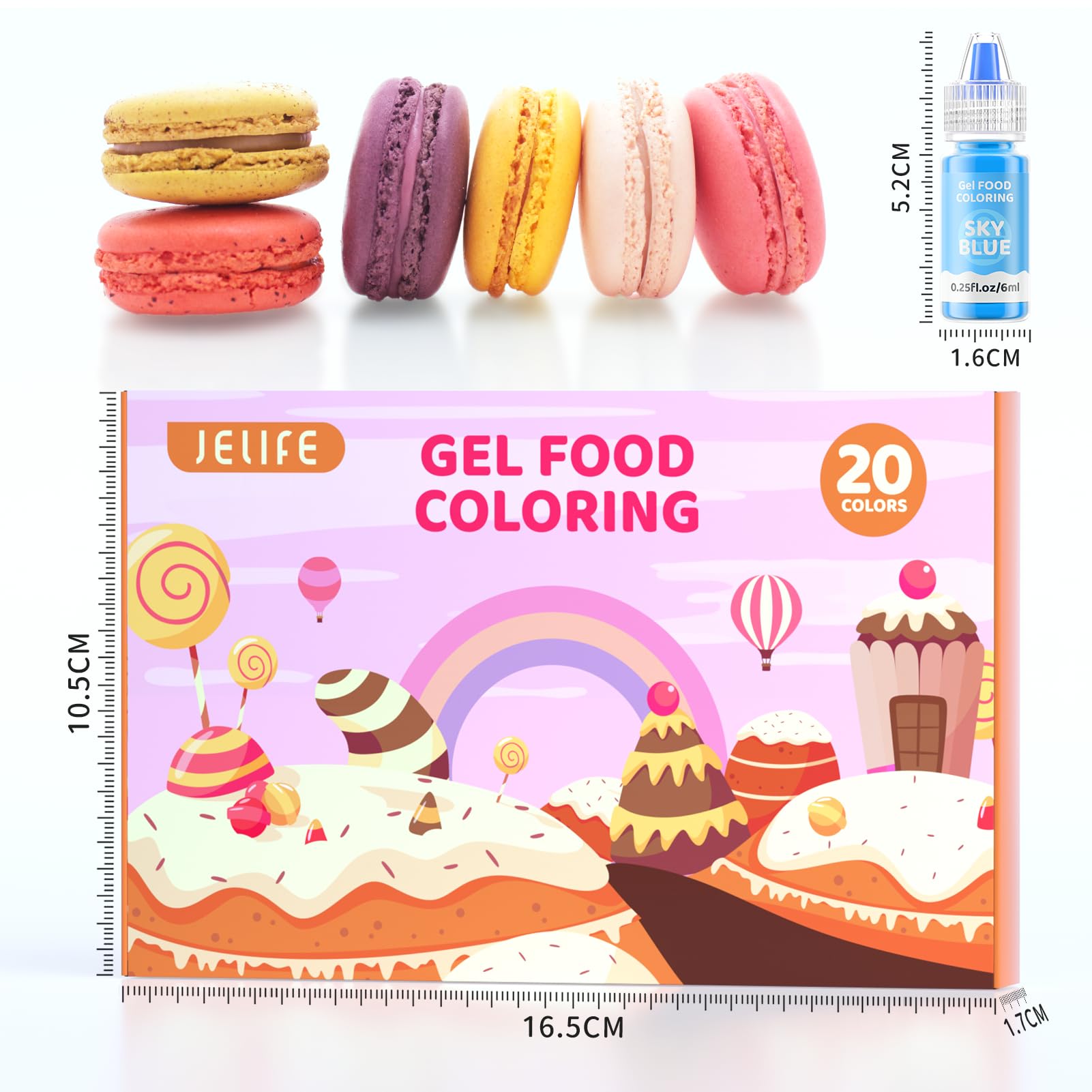 Jelife fondant coloring enables vivid, detailed designs.