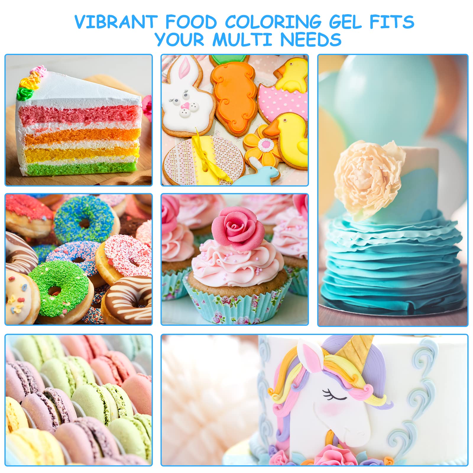 Jelife macarons and pastries color palette adds bold hues
