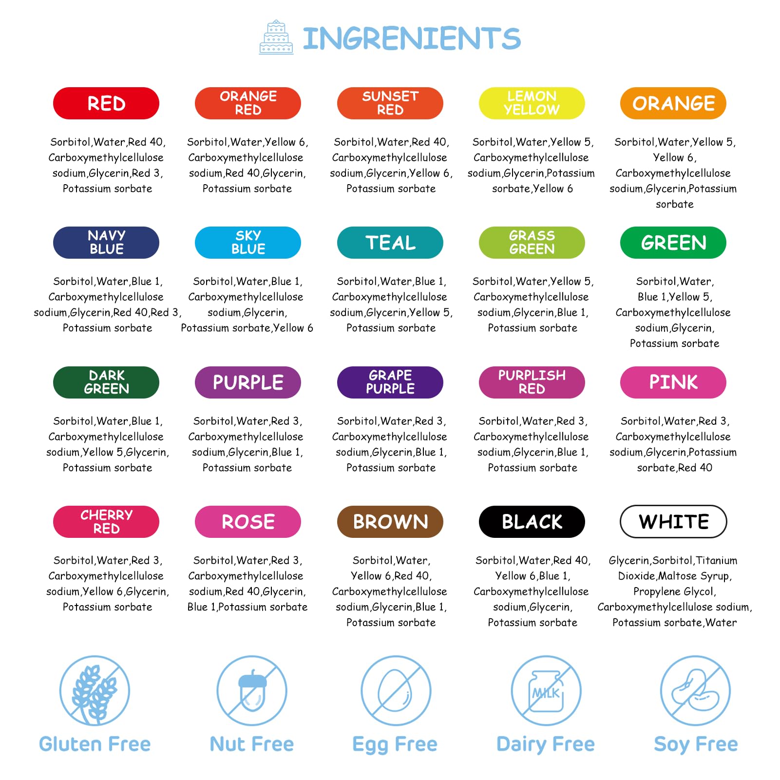 Jelife macarons coloring shades help achieve even, vivid shells.