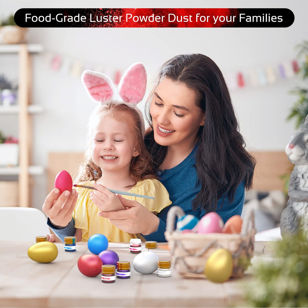 Jelife Red Edible Luster Dust for gum paste and fondant decorations.