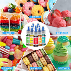 Jelife vibrant neon colors for cakes and frosting decorations