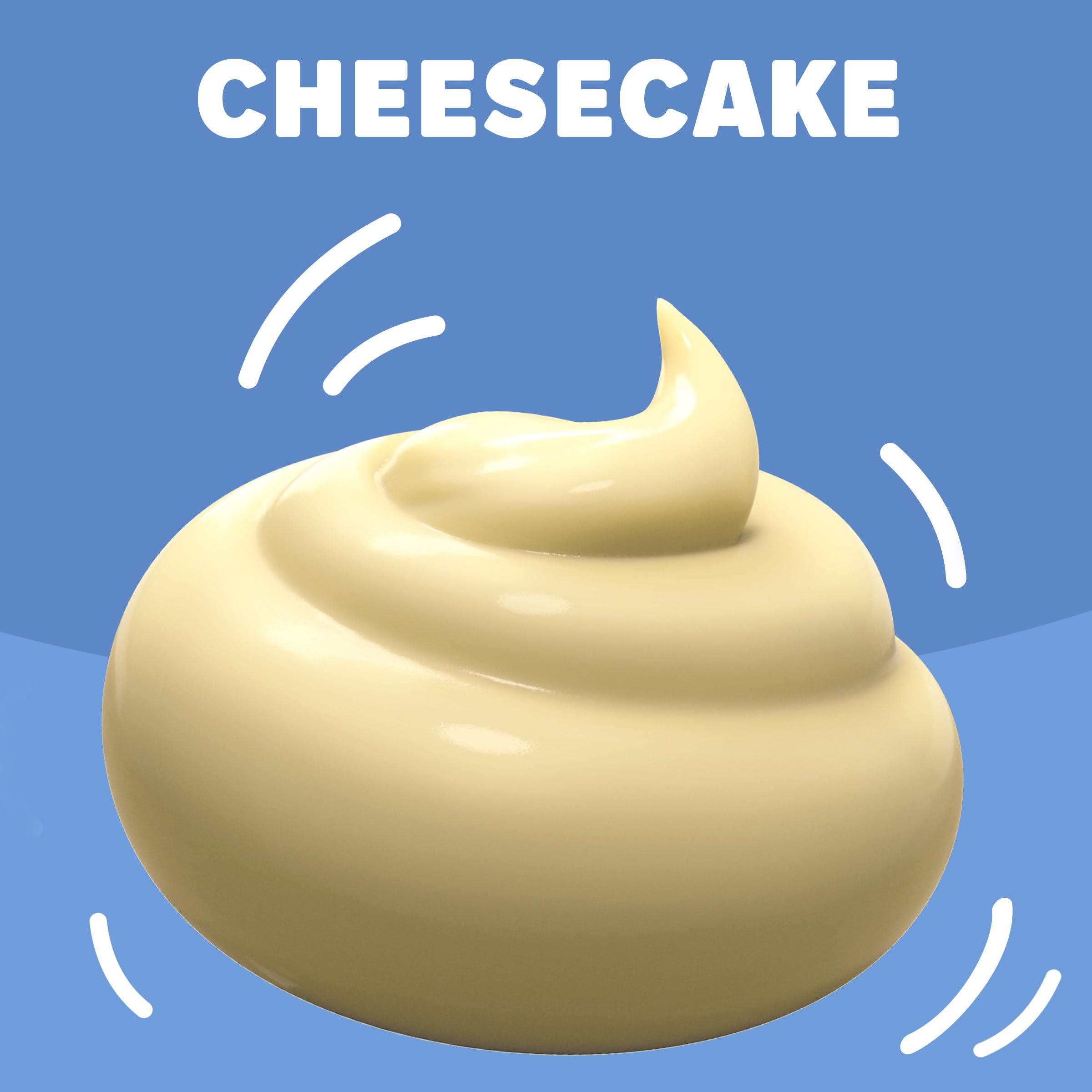 Jell-O Cheesecake pudding in a mixing bowl, ready to set into a creamy dessert.