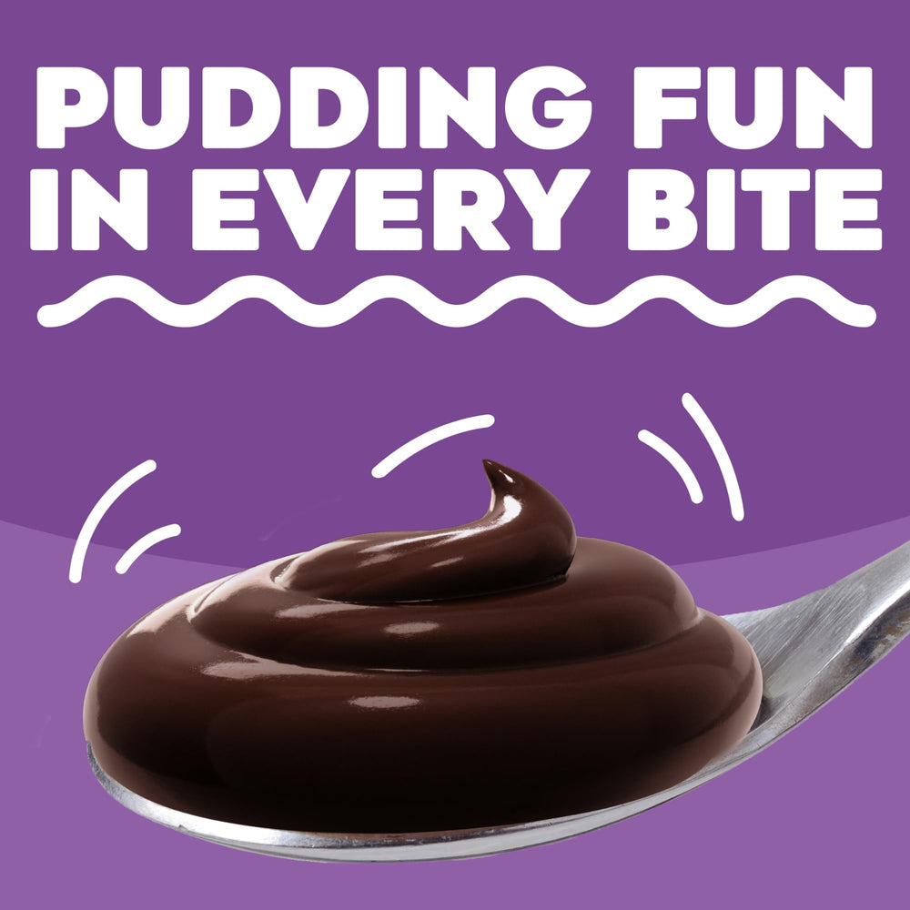 Jell-O chocolate fudge pudding cups ideal for picnics and lunchboxes.