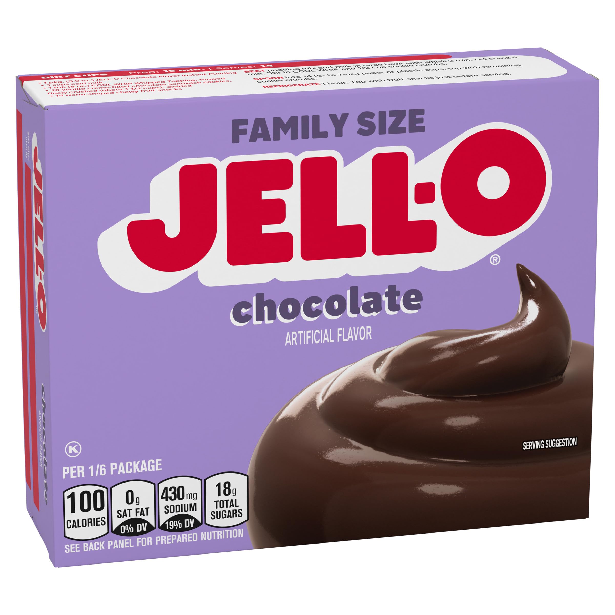 Kids and family enjoying Jell-O chocolate pudding as a quick snack.