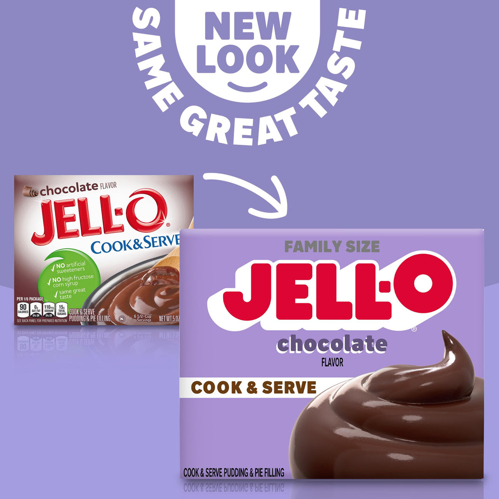 Pie shell filled with Jell-O Chocolate Pudding filling.