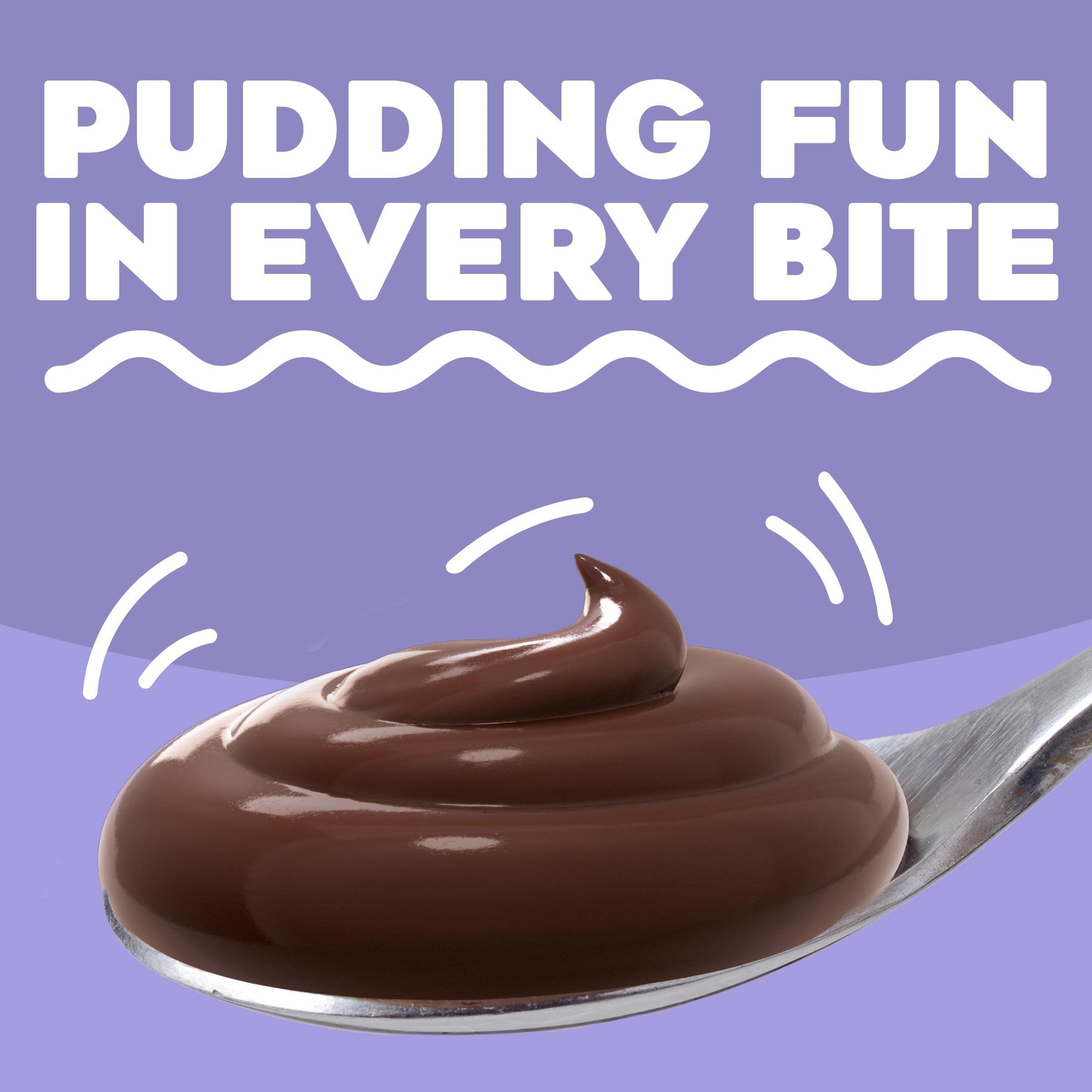 Creamy Jell-O pudding served with a spoon.