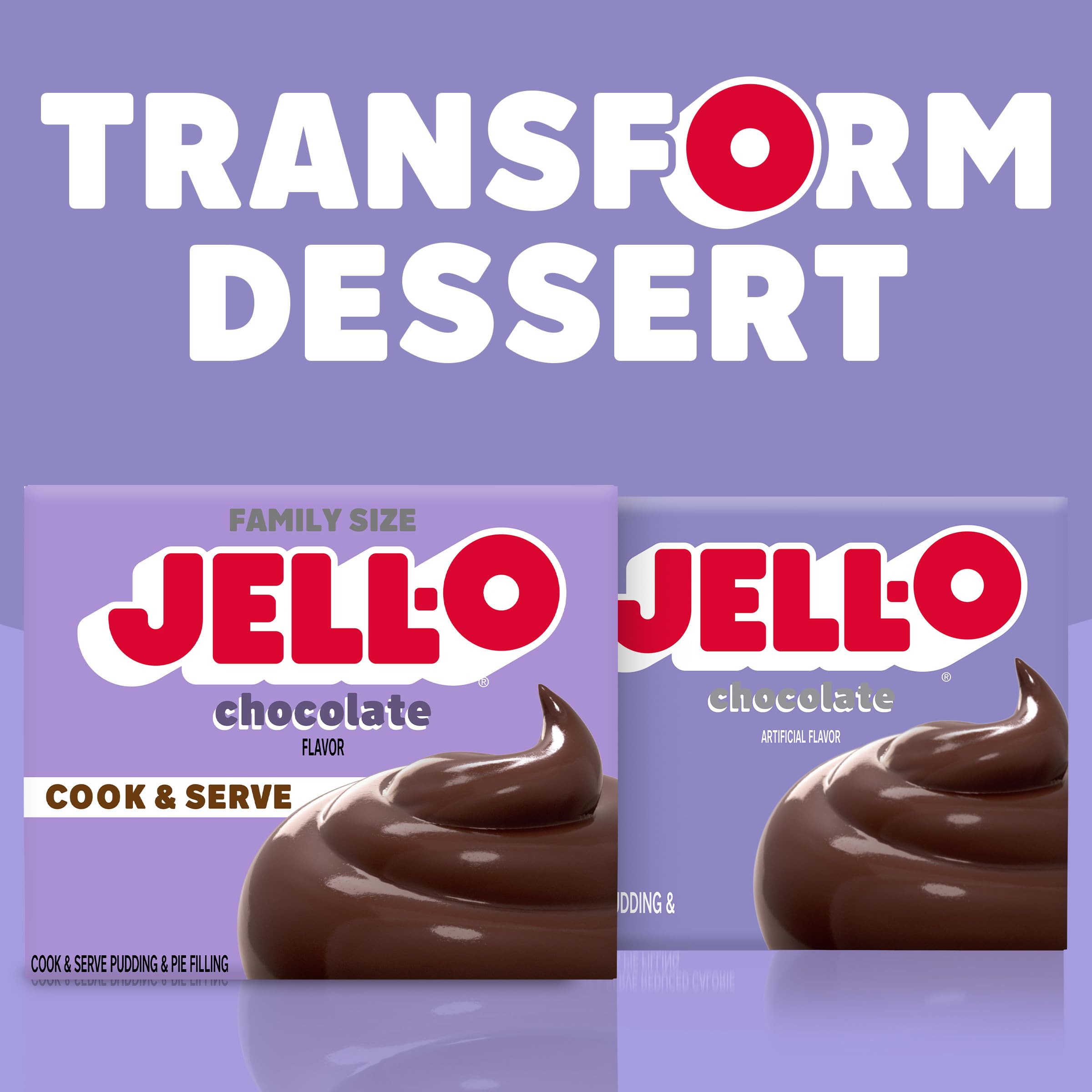 Family enjoying Jell-O dessert after dinner.