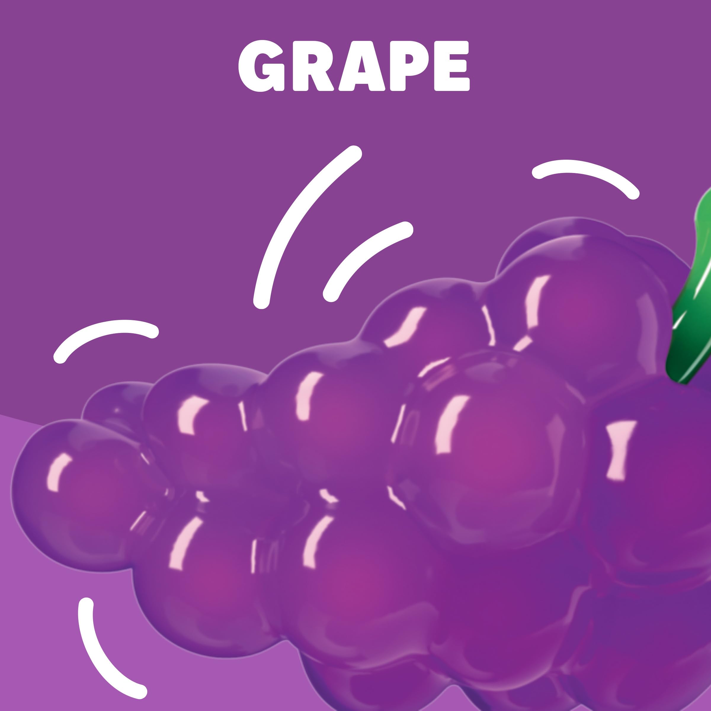 Chilled Jell-O Grape Gelatin ready to set in the fridge