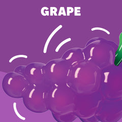 Chilled Jell-O Grape Gelatin ready to set in the fridge