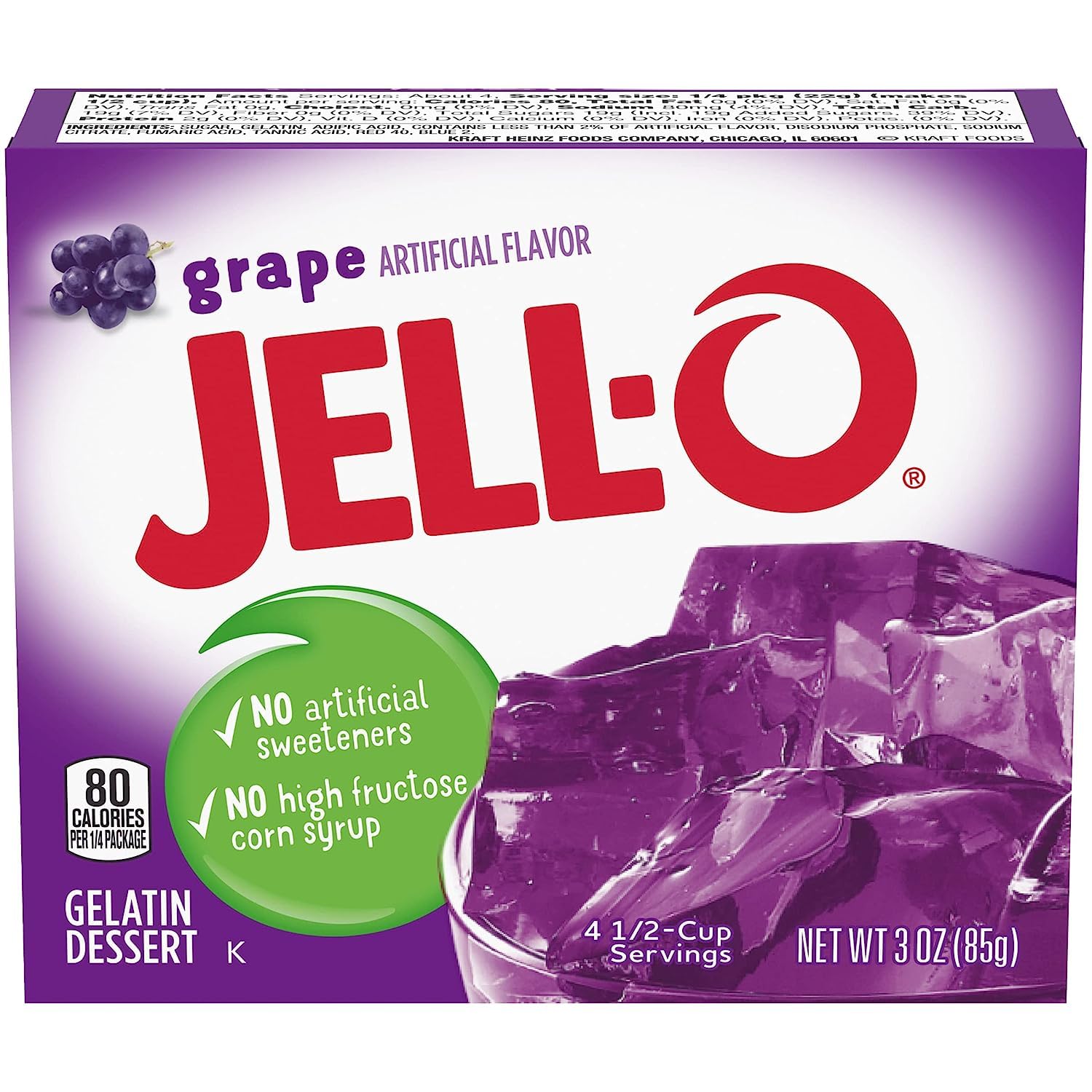 Bright purple grape flavor ready to brighten any snack.