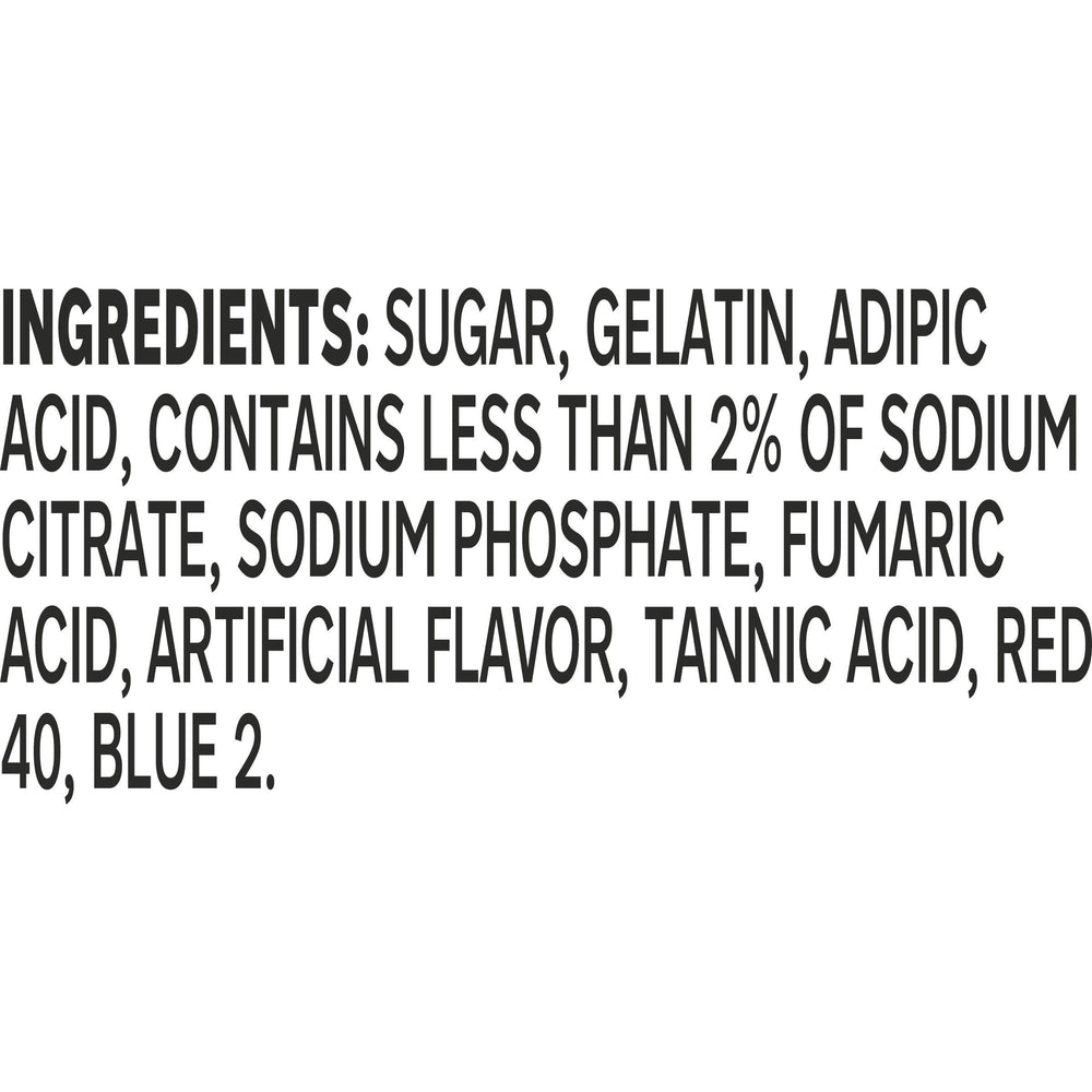 Jell-O Grape Gelatin stirred with hot water for smooth texture