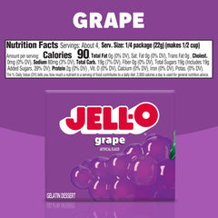 Jell-O Grape Gelatin powder being dissolved for smooth texture