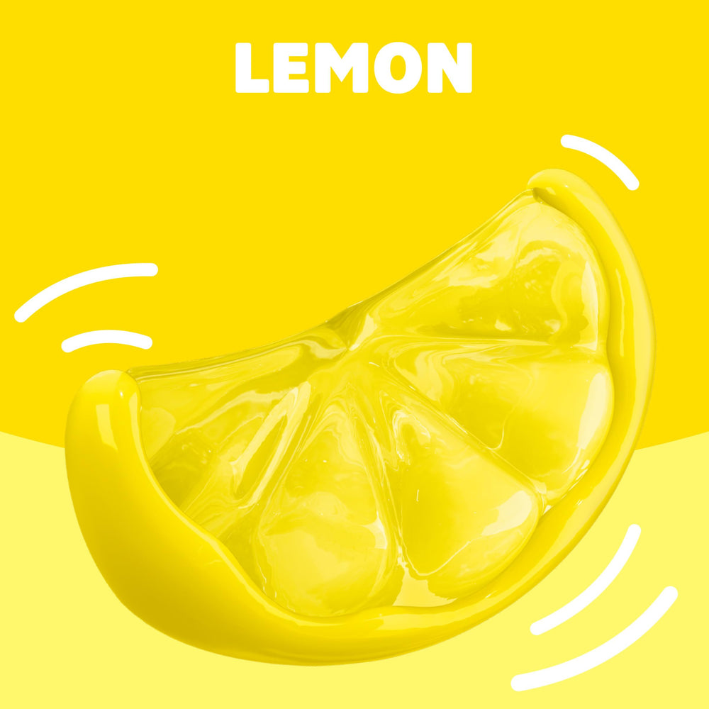 Adding cold water to Jell-O Lemon Gelatin mixture