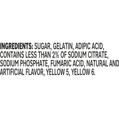 Individual Jell-O Lemon Gelatin pouch showing freshness
