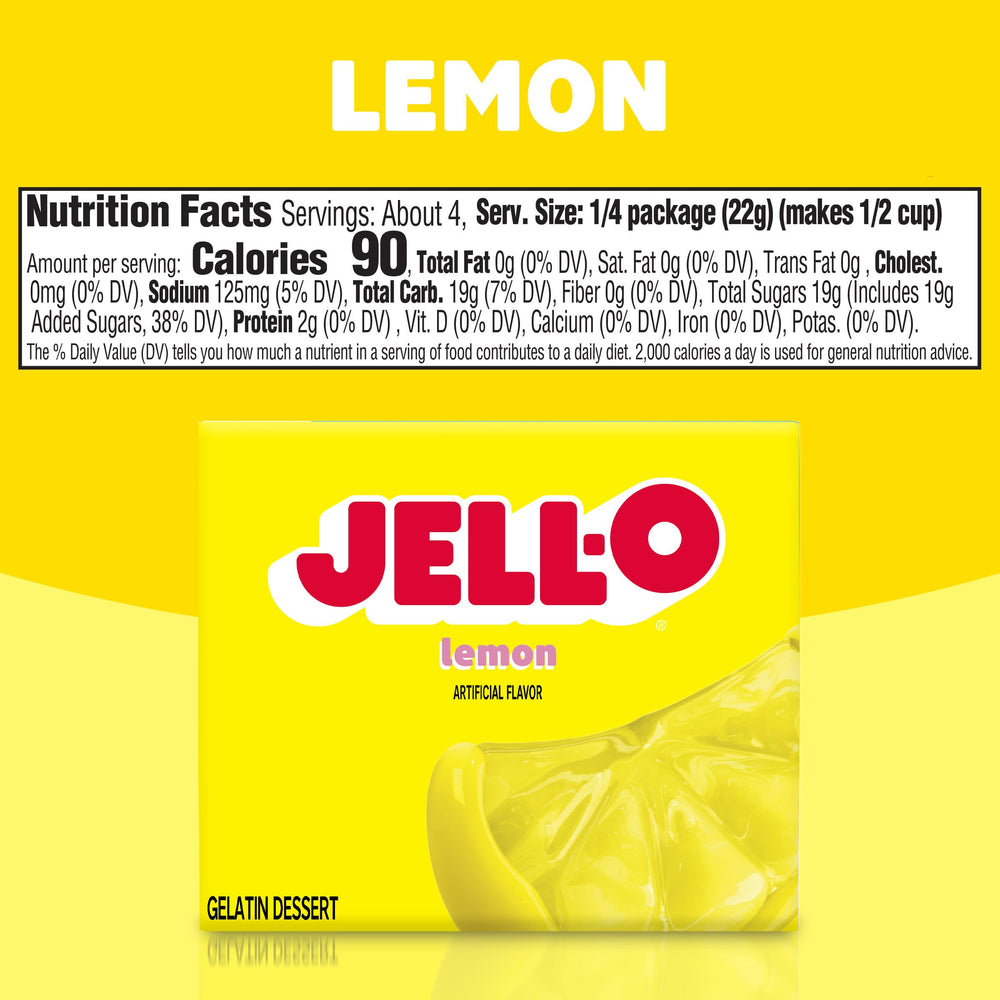 Dissolving Jell-O Lemon Gelatin in boiling water for smooth texture