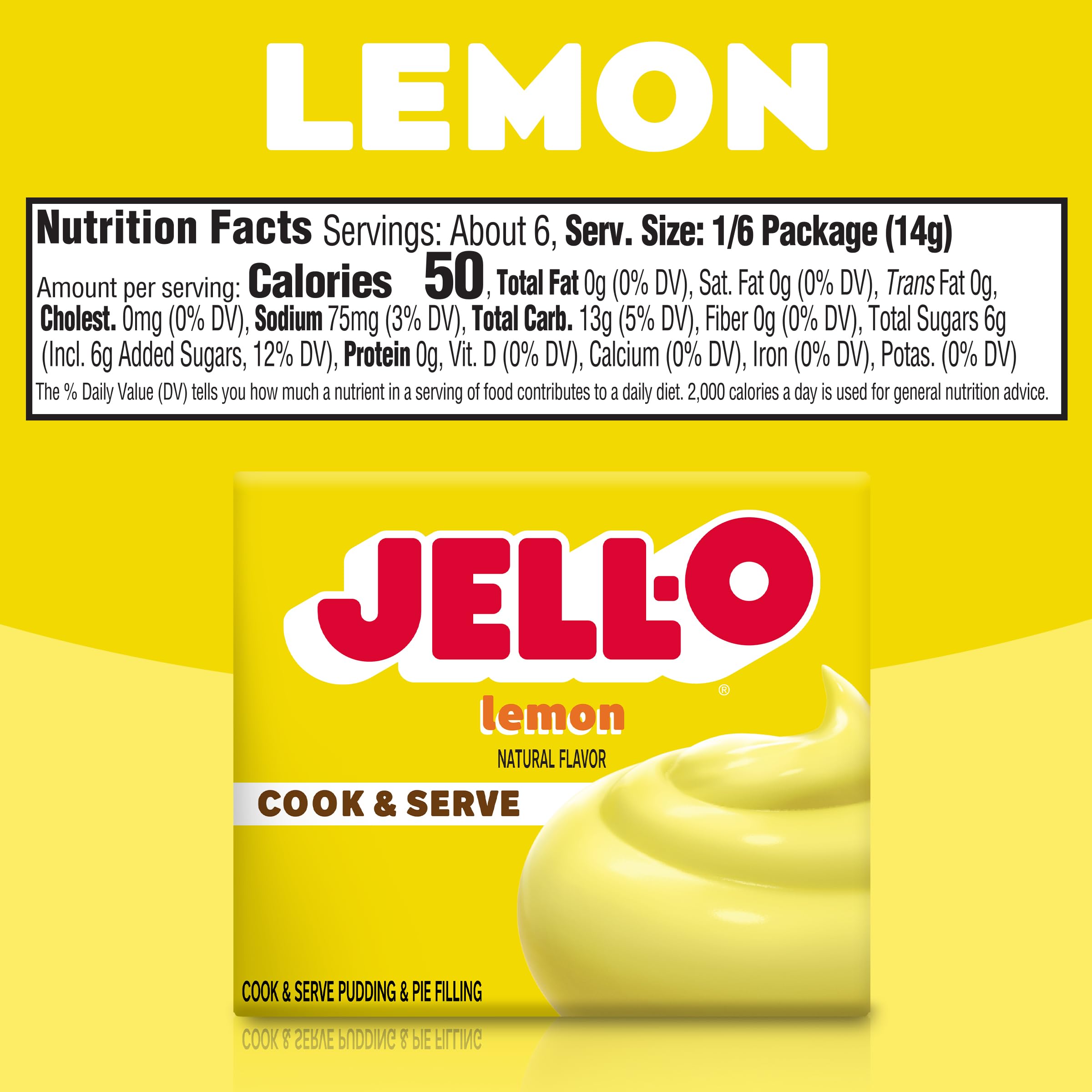 Jell-O Lemon pudding kid-friendly snack option