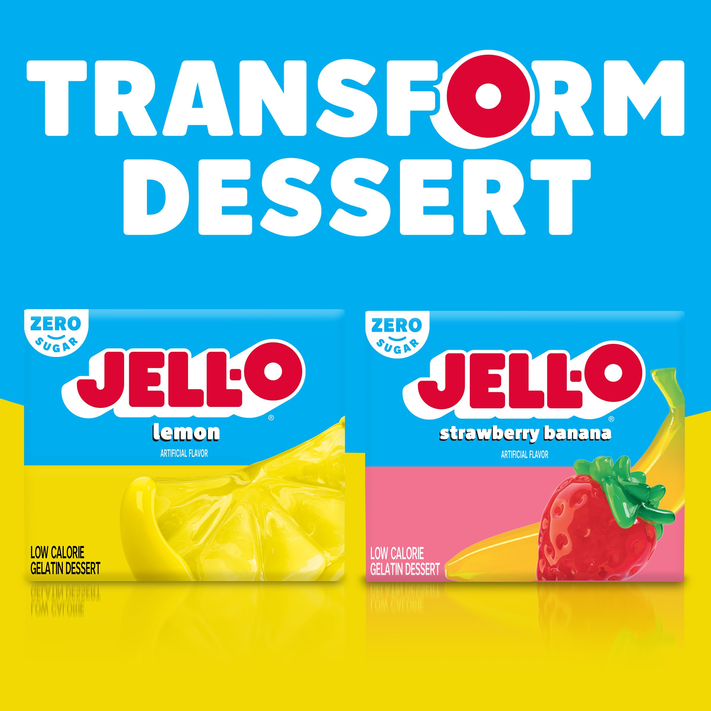 As a zero sugar option, Jell-O Lemon flavor supports lighter snacking without sacrificing flavor