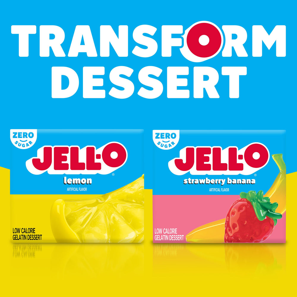 As a zero sugar option, Jell-O Lemon flavor supports lighter snacking without sacrificing flavor