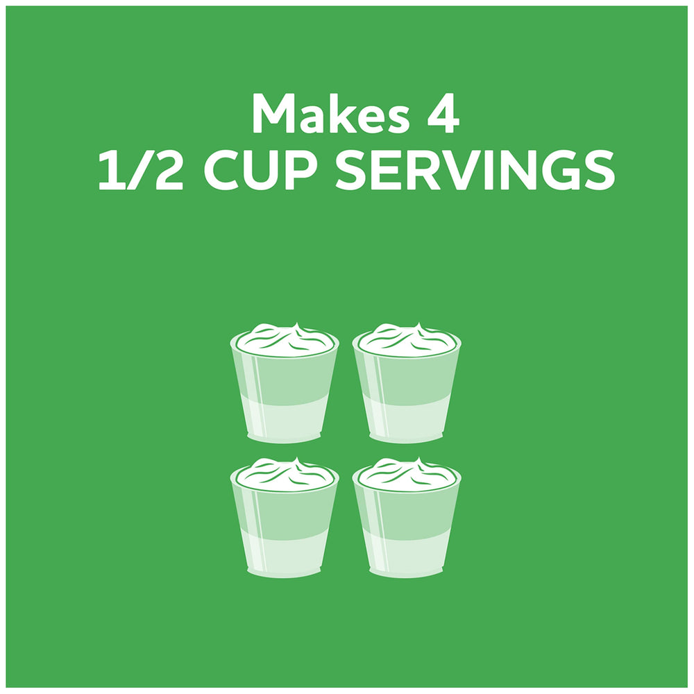 Jell-O lime sugar-free gelatin served in a cup with bright color.