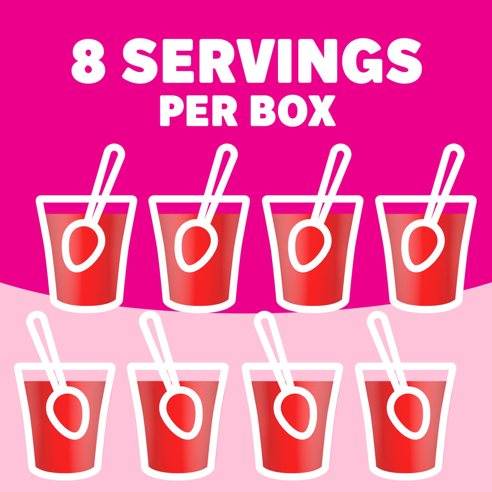 Box showing eight servings for convenient family gatherings.