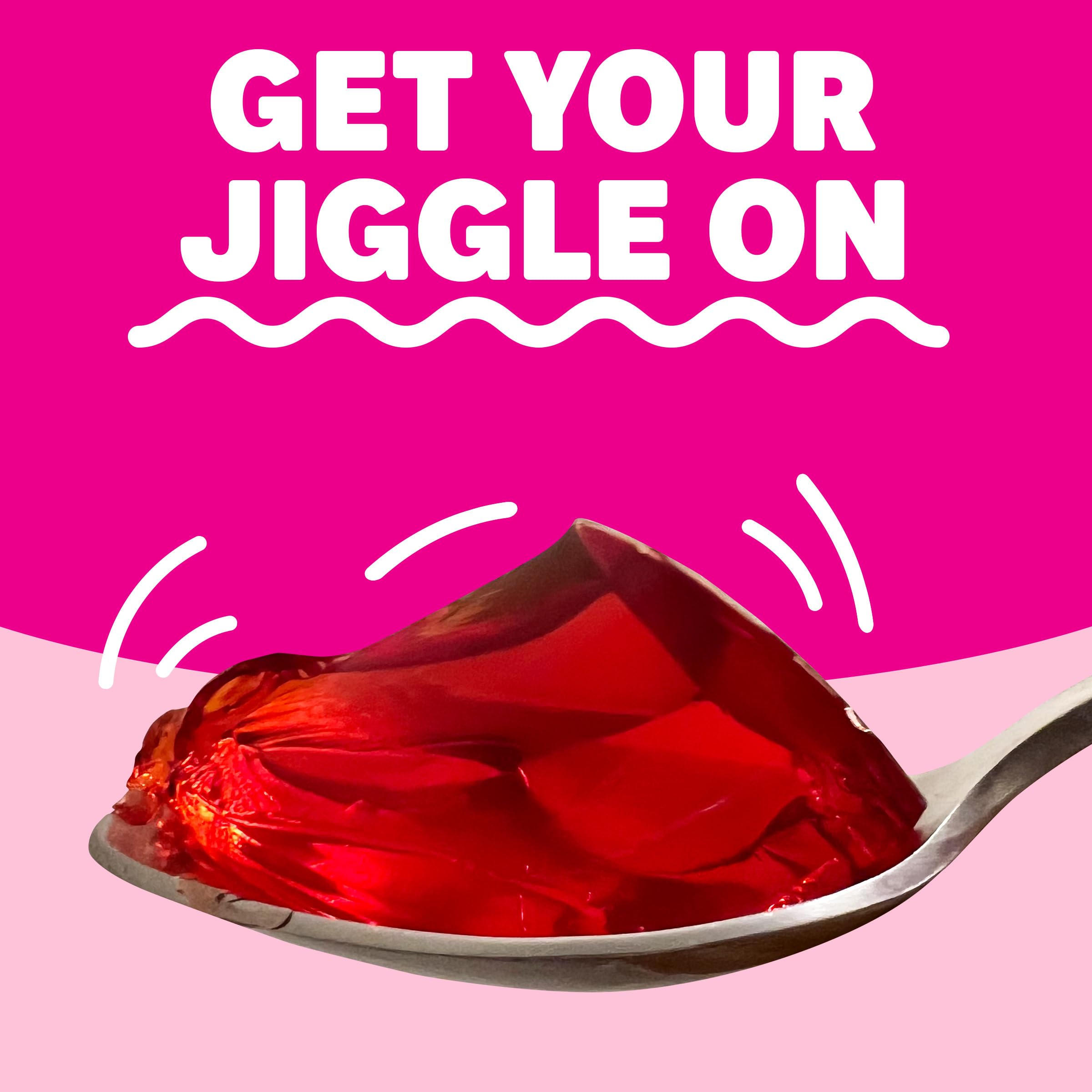 Poke cake idea using Jell-O strawberry gelatin awaiting imagination.