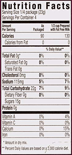Jell-O Tapioca fat-free label highlights a lighter dessert choice for many kitchens.