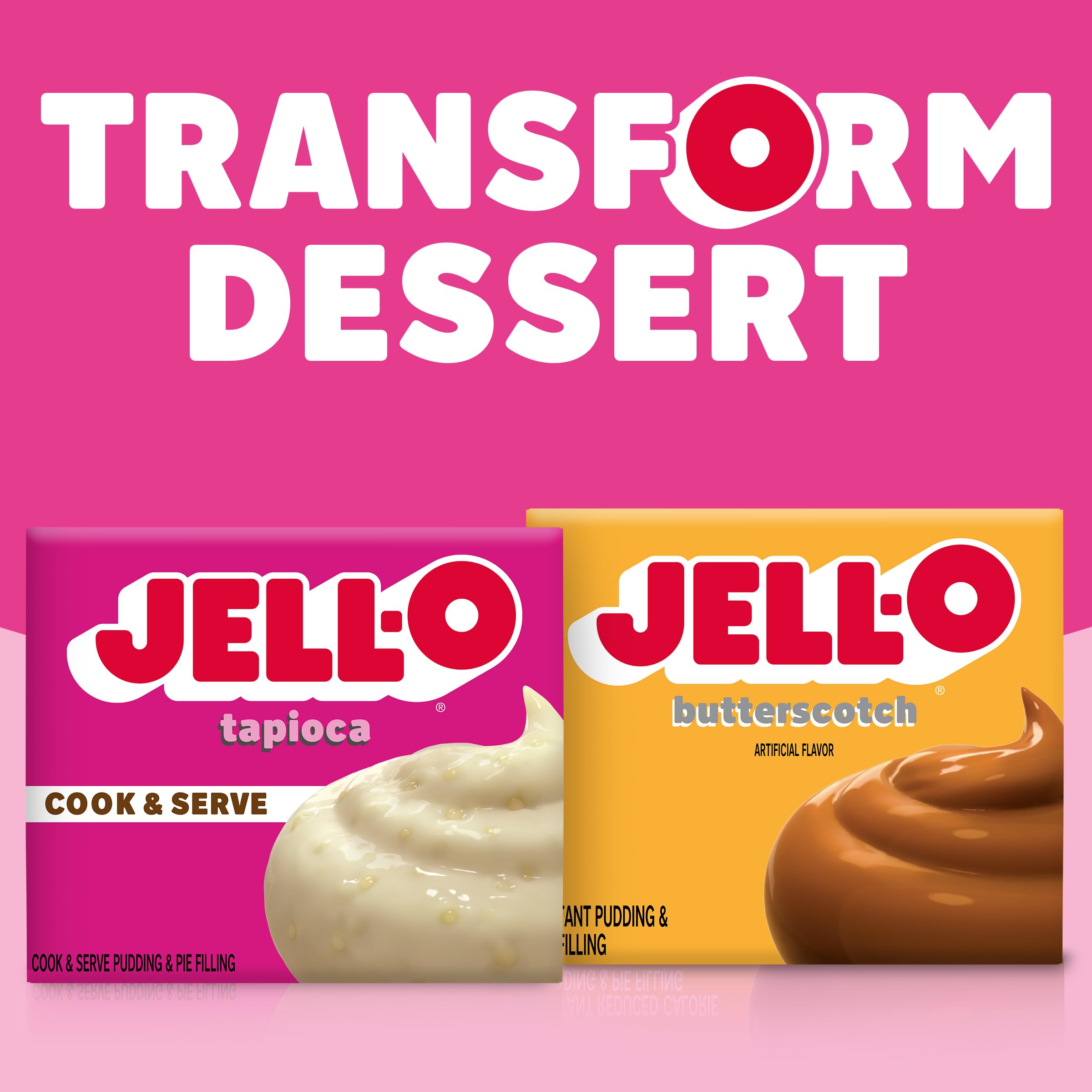 Jell-O Cook and Serve Tapioca Pudding Served Warm; comforting dessert option