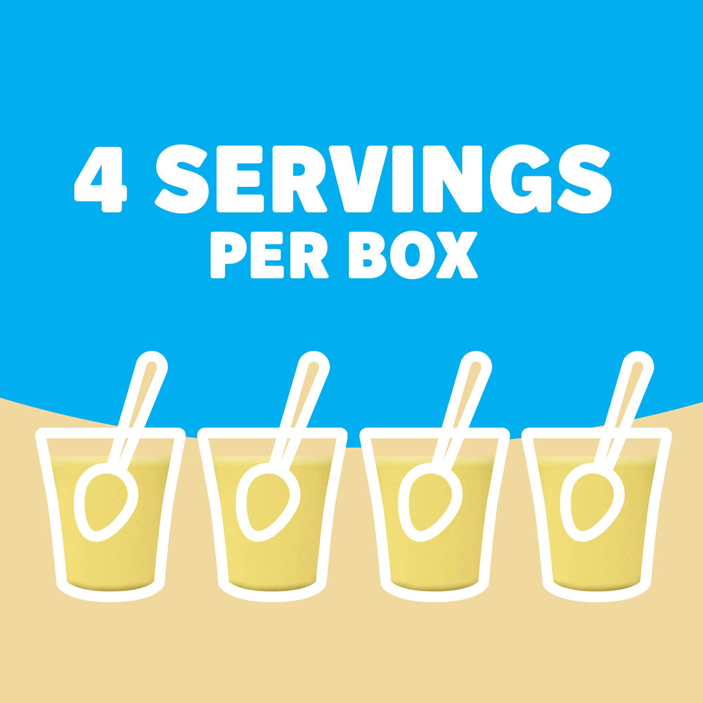 Jell-O Vanilla Pudding mix in a baking pan for easy desserts