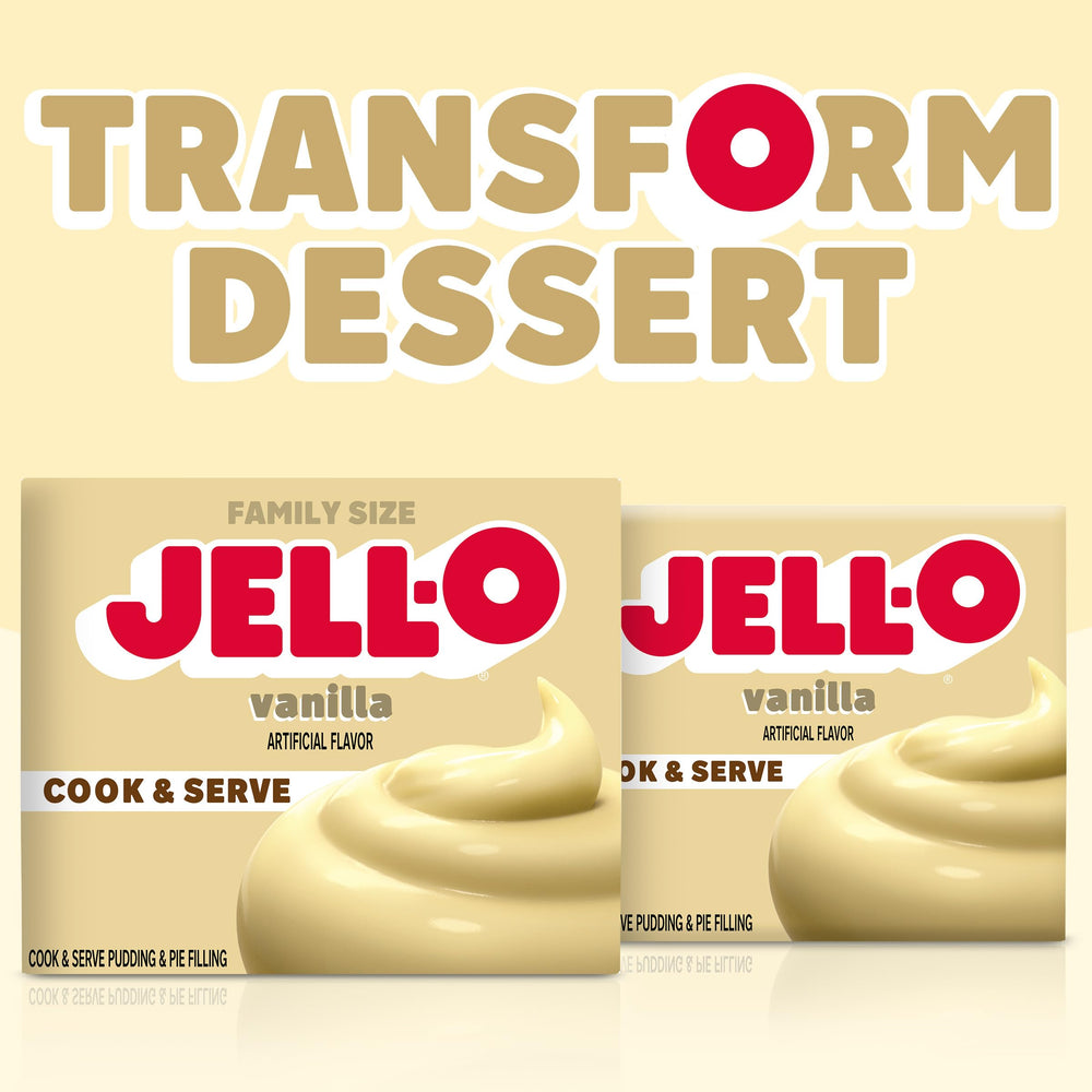 Vanilla pie filling using Jell-O pudding mix for easy bake.
