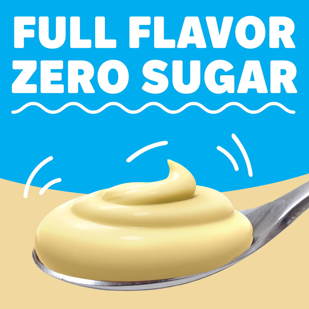 Served in cups, a fat-free vanilla treat for dessert