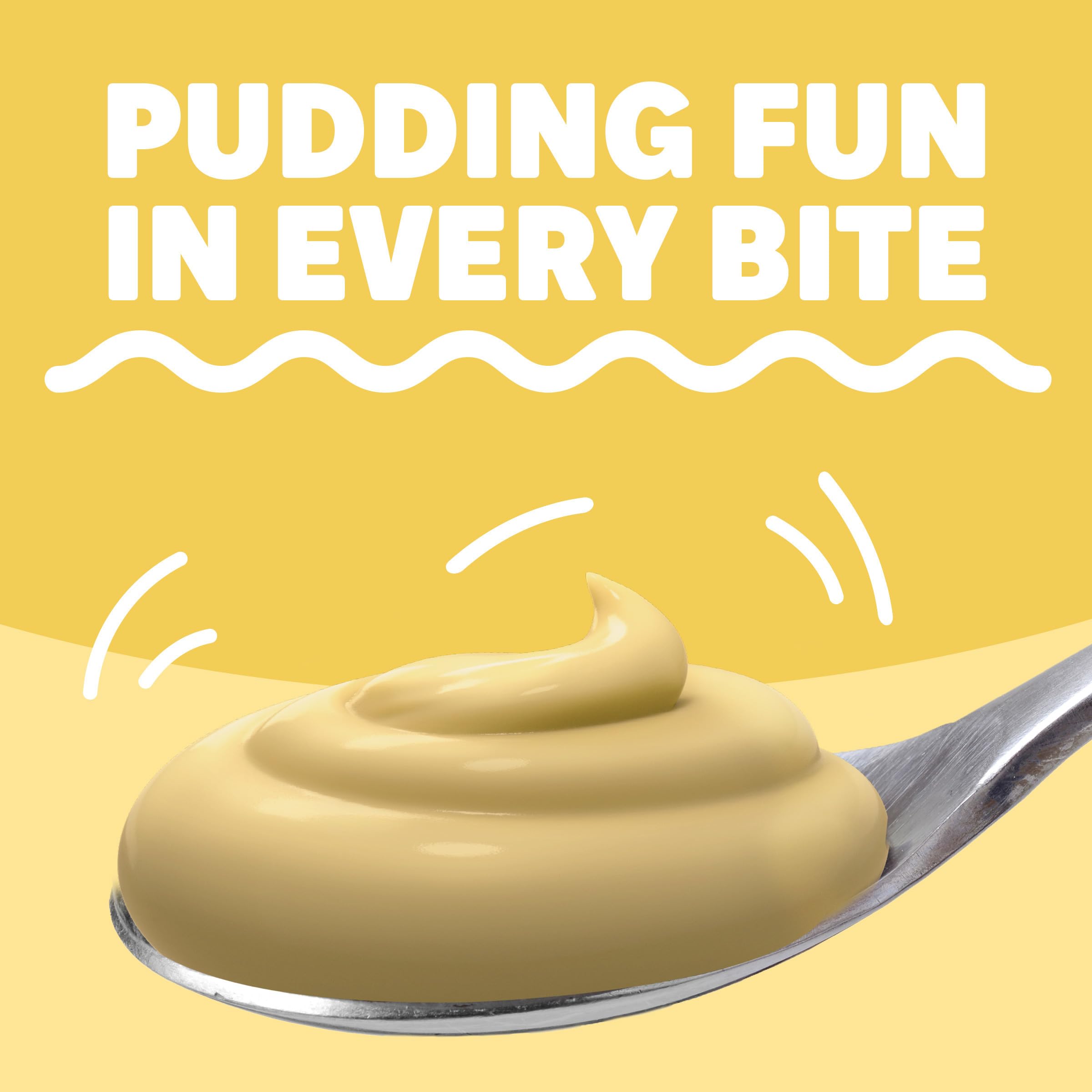 Jell-O Banana Cream pudding mix kid-friendly dessert option.