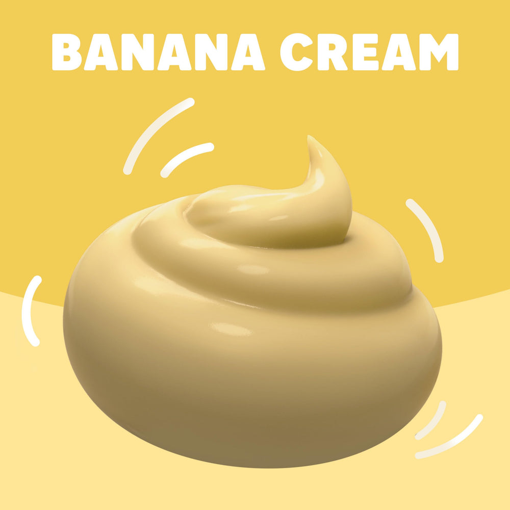 Jell-O Banana Cream pudding mix used for poke cake dessert.